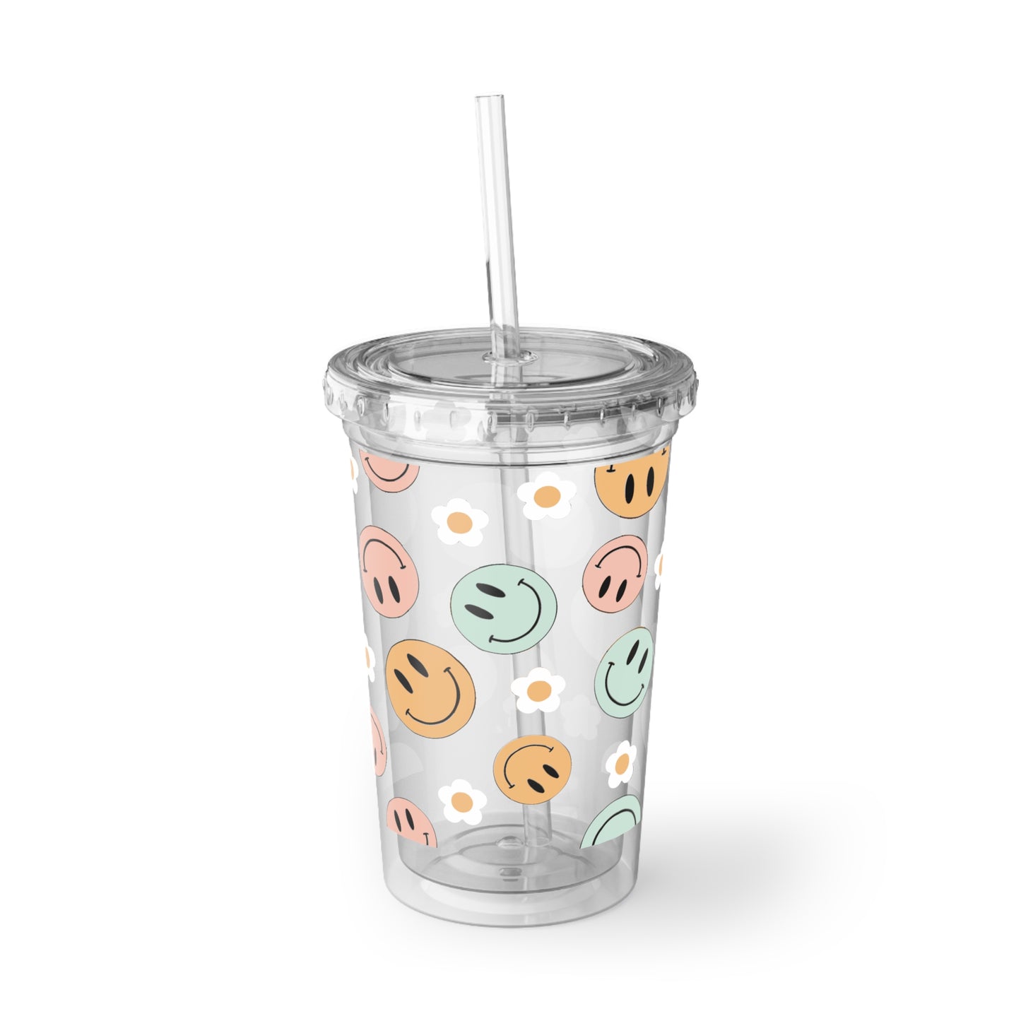 Mary + James| Daisy Smile Acrylic Cup