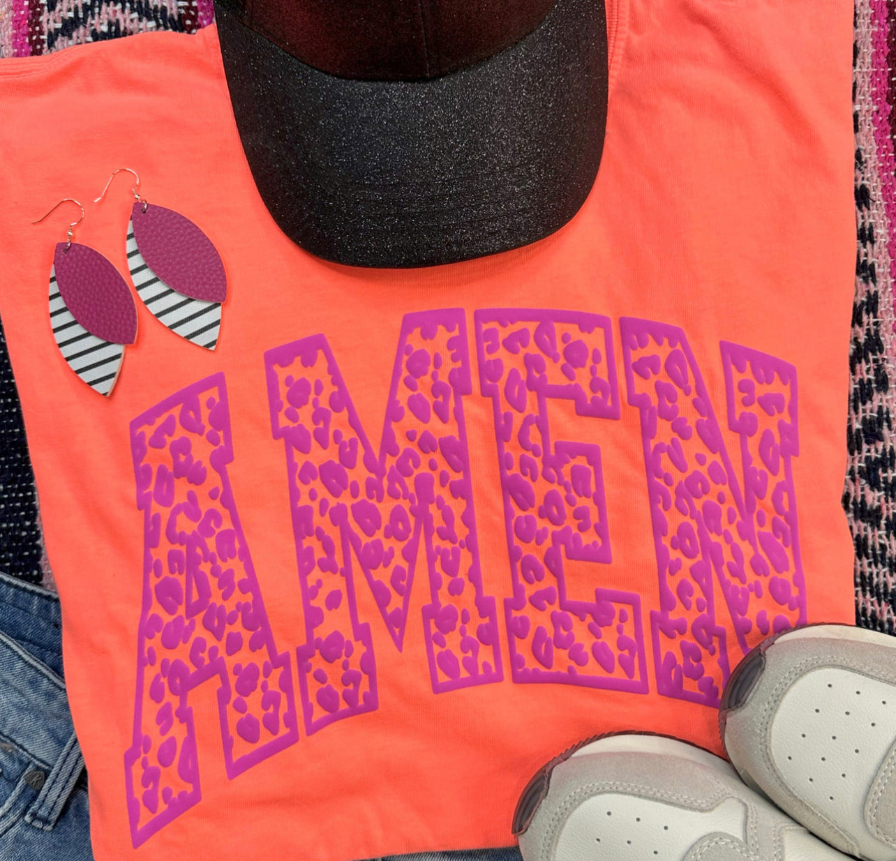 Mary + James | Neon Amen Tee