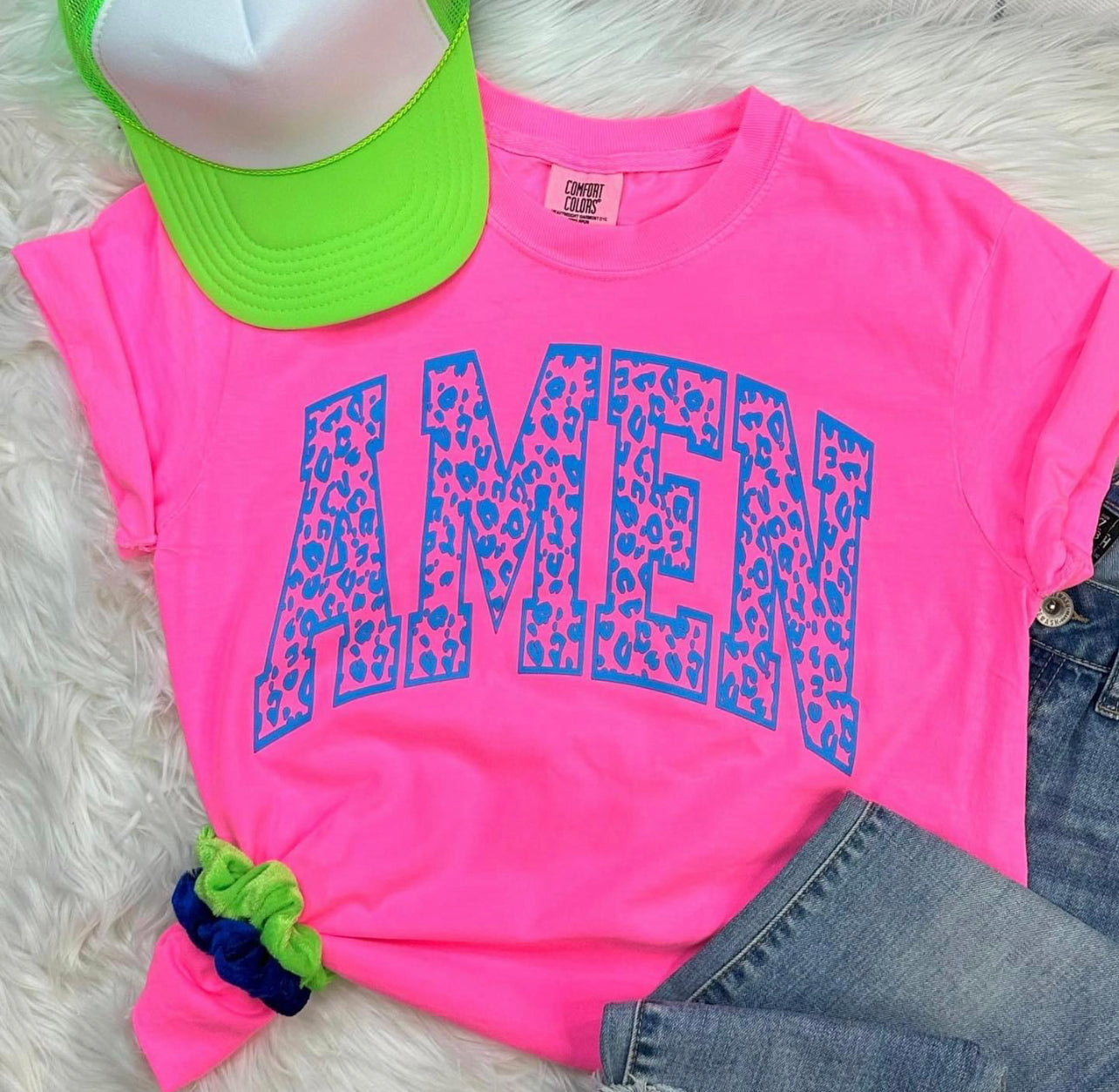 Mary + James | Neon Amen Tee