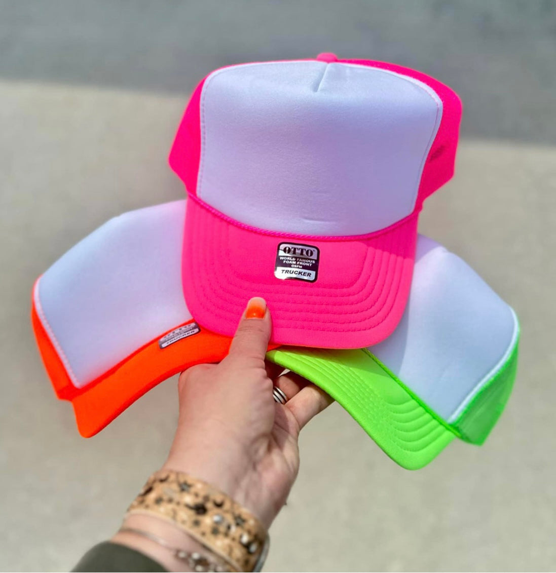 Mary + James | Neon Lake Bum Trucker Hat