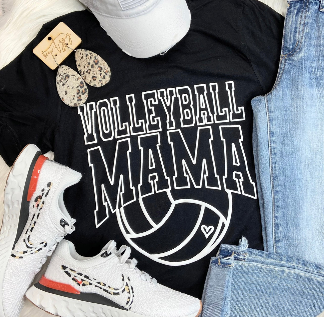 Mary + James | Volleyball Mama Puff Tshirt