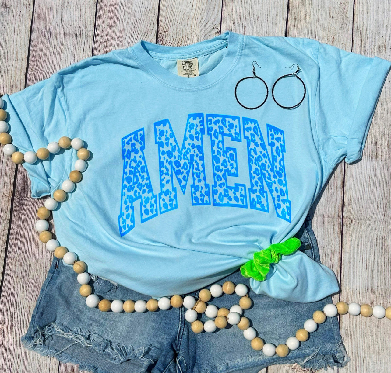 Mary + James | Neon Amen Tee