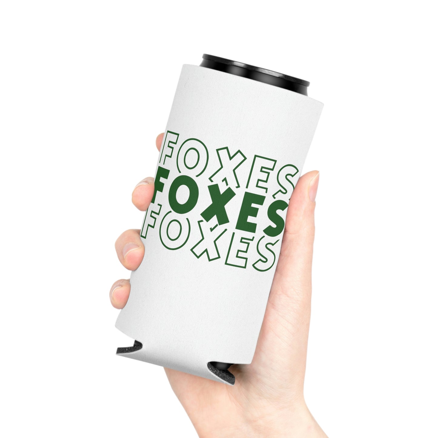 Mary + James | Foxes Stacked Can Cooler