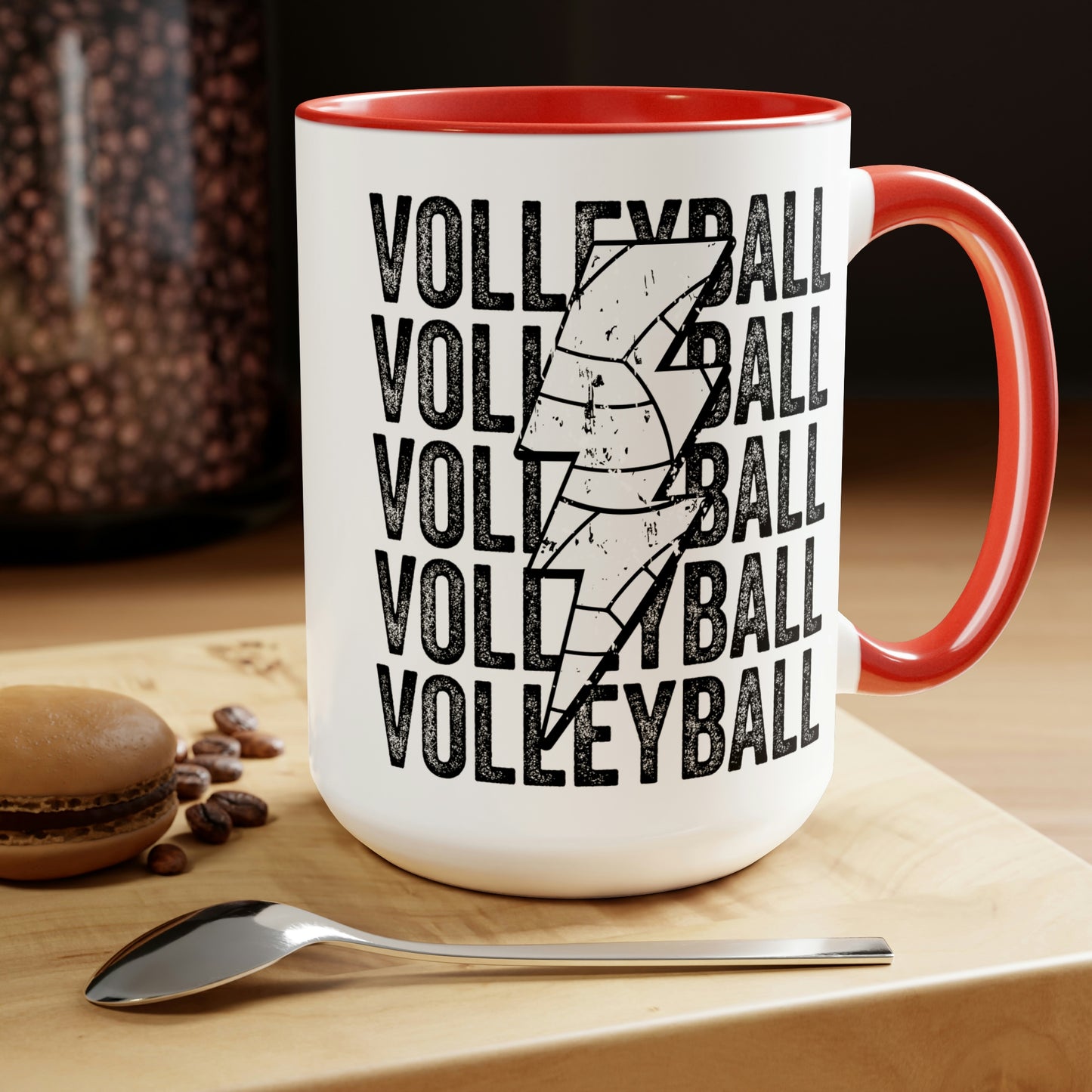 Mary + James | Volleyball Stacked Mug