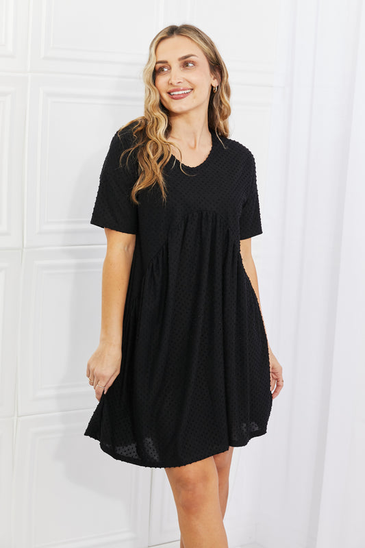 BOMBOM | Another Day Swiss Dot Casual Dress in Black