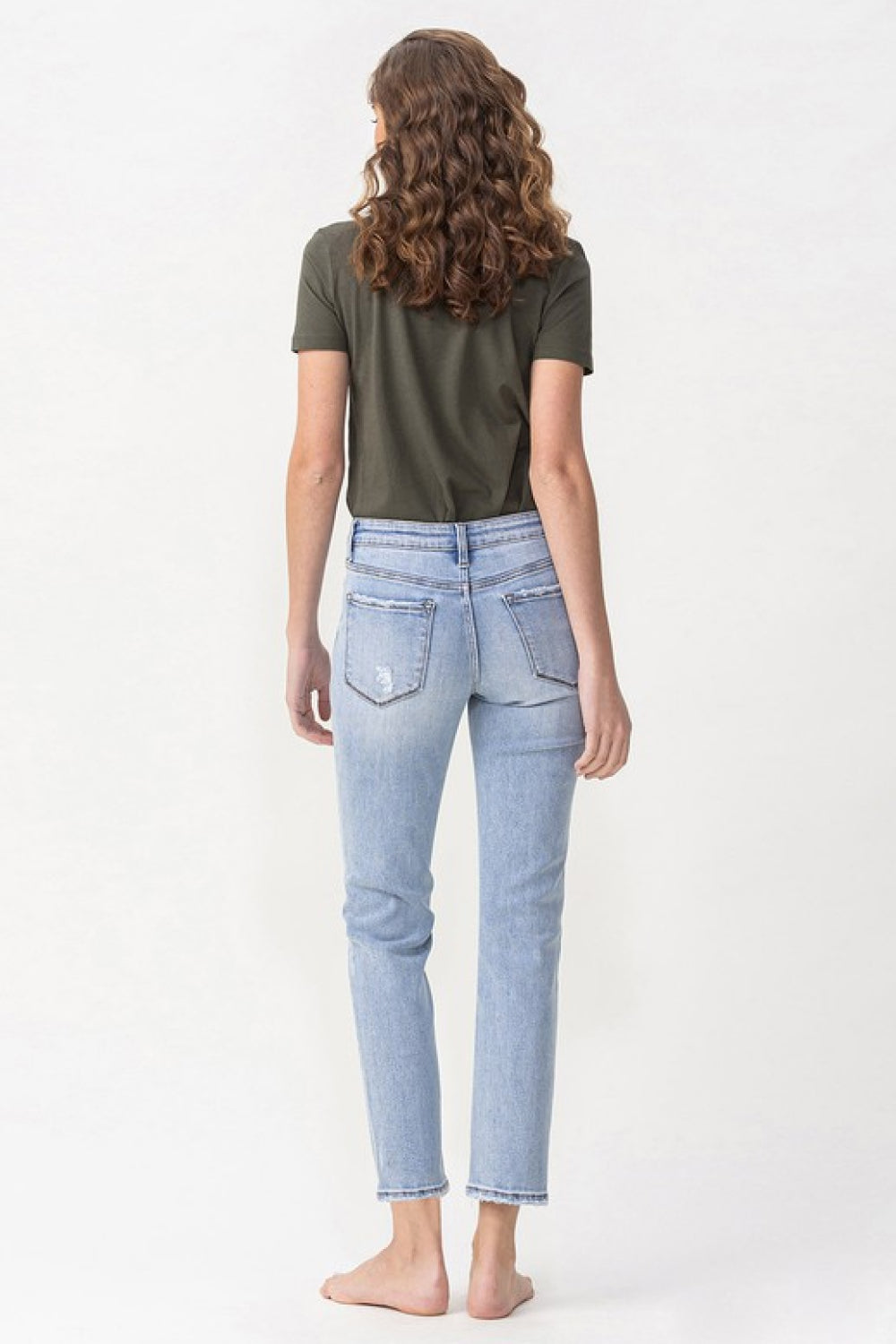 Lovervet | Andrea Midrise Crop Straight Jeans