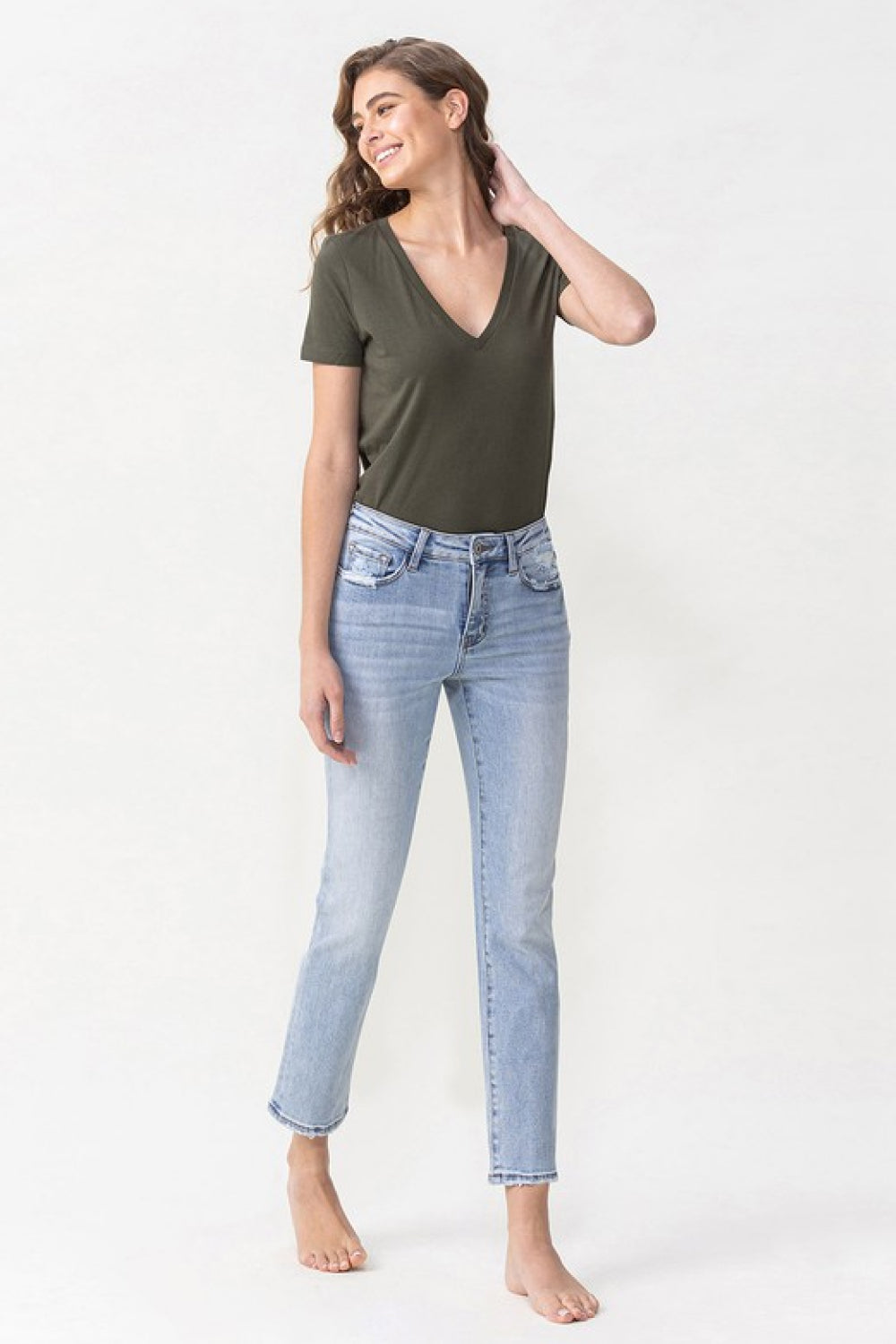 Lovervet | Andrea Midrise Crop Straight Jeans