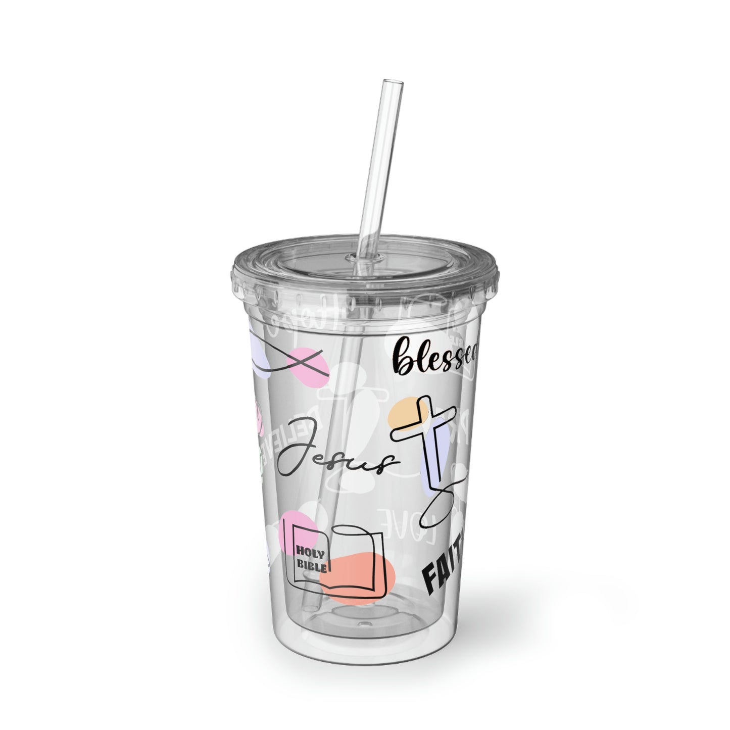 Mary + James | Jesus Loves -  Acrylic Cup