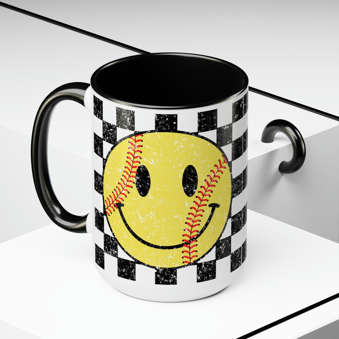 Mary + James | Softball Checks Mug