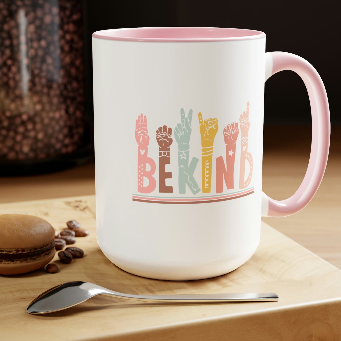 Mary + James | Be Kind ASL Mug