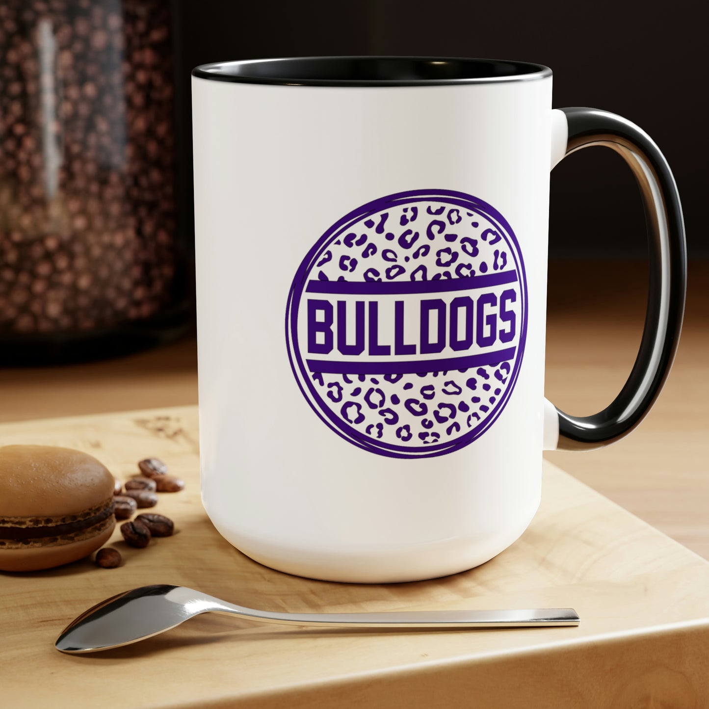 Mary + James | Bulldogs Round Cheetah Mug