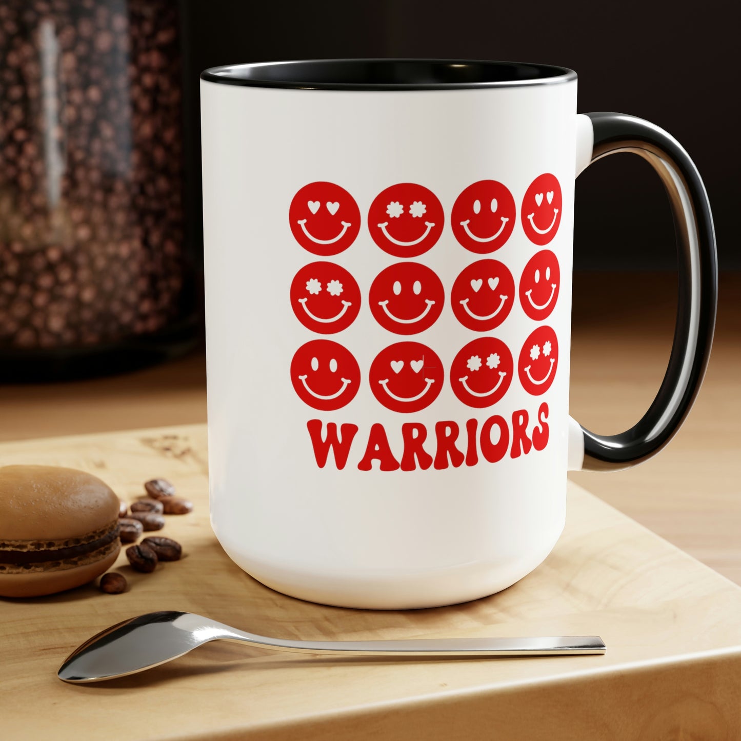 Mary + James | Smiley Face Warriors Mug