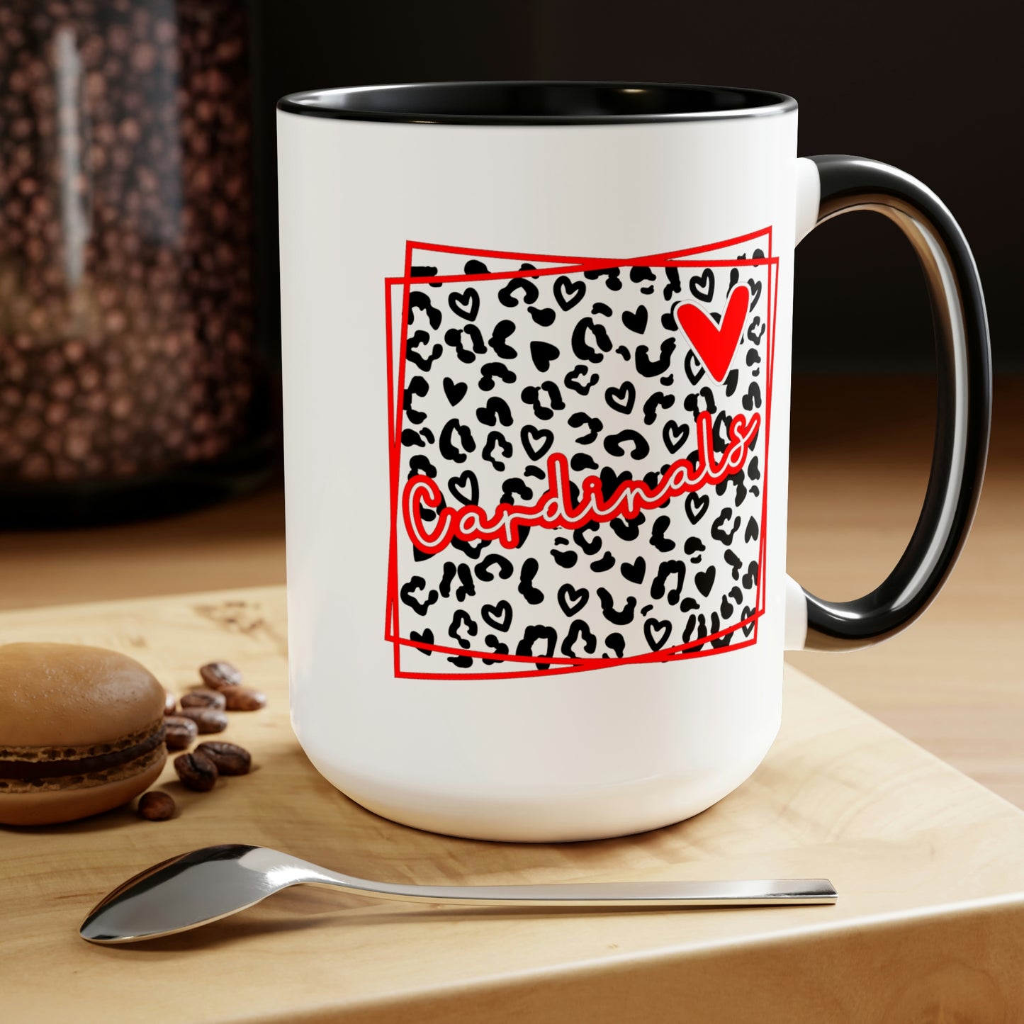 Mary + James | Cheetah Cardinals Mug