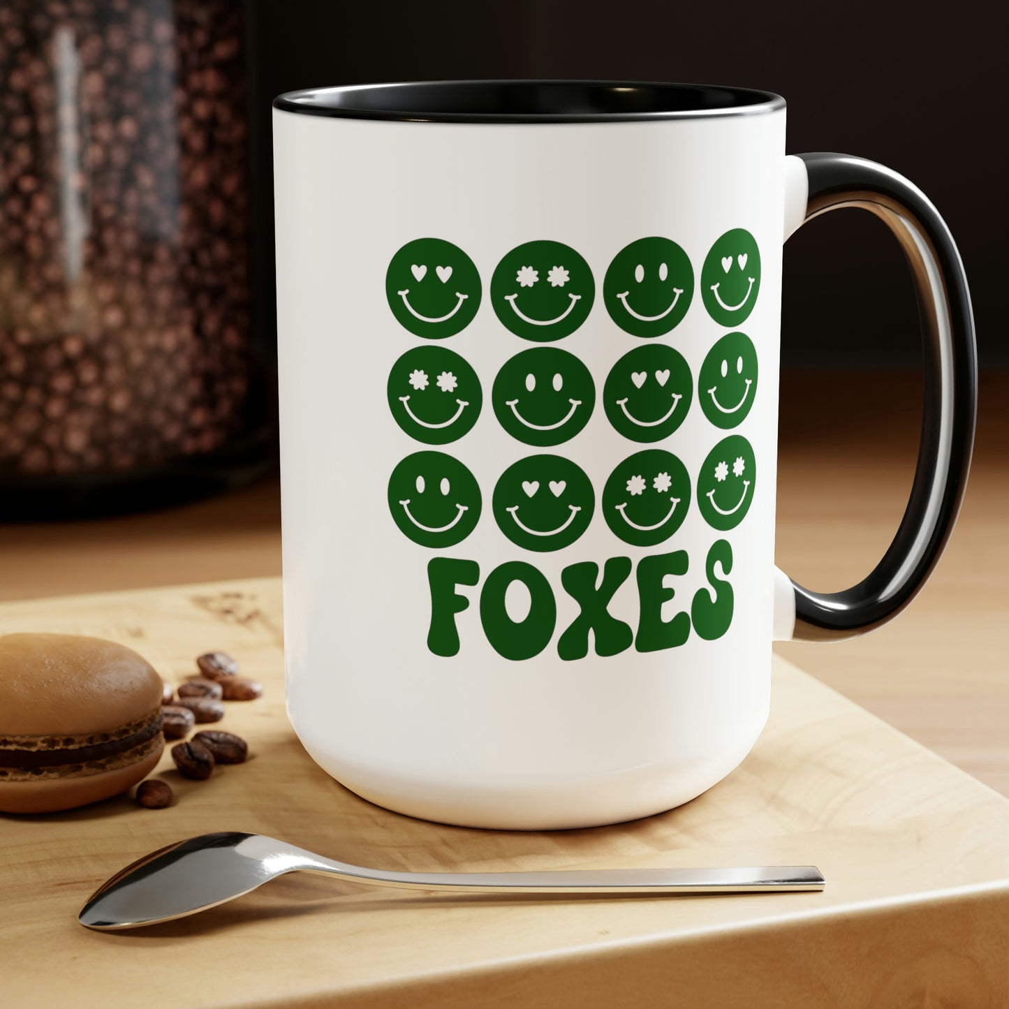 Mary + James | Smiley Face Foxes Mug