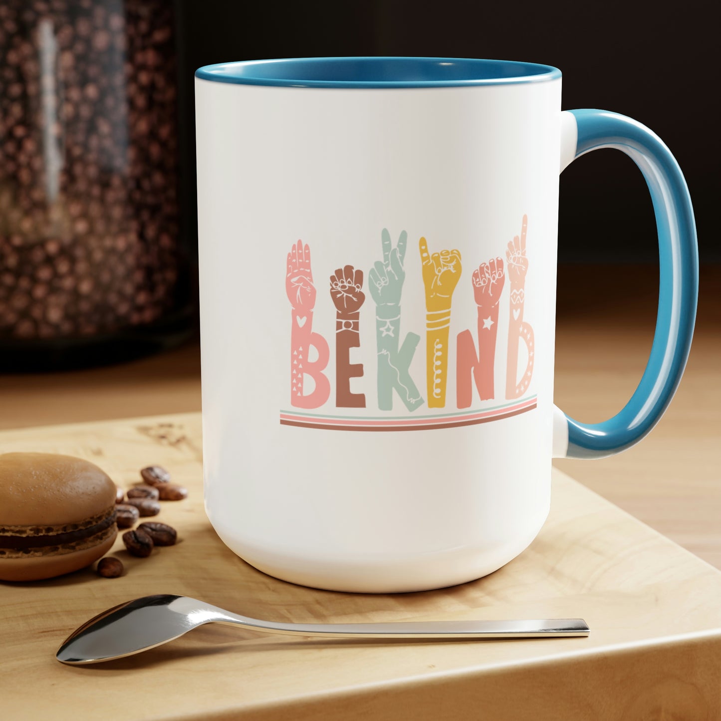 Mary + James | Be Kind ASL Mug