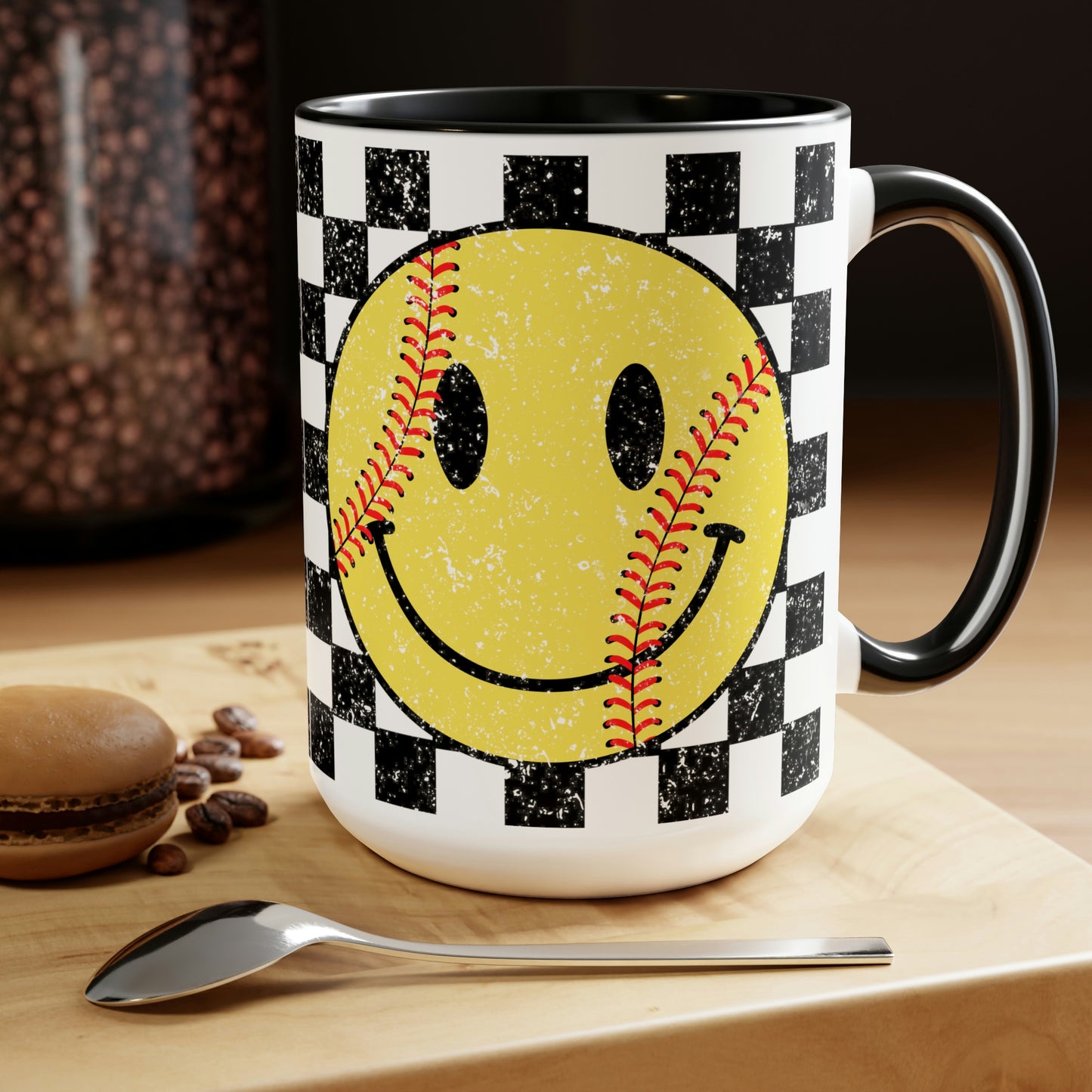 Mary + James | Softball Checks Mug