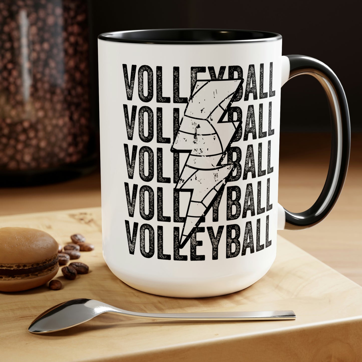 Mary + James | Volleyball Stacked Mug