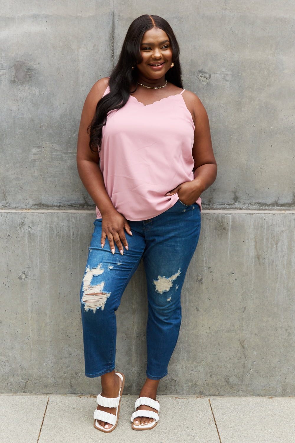 Judy Blue | Melanie  High Waisted Distressed Boyfriend Jeans