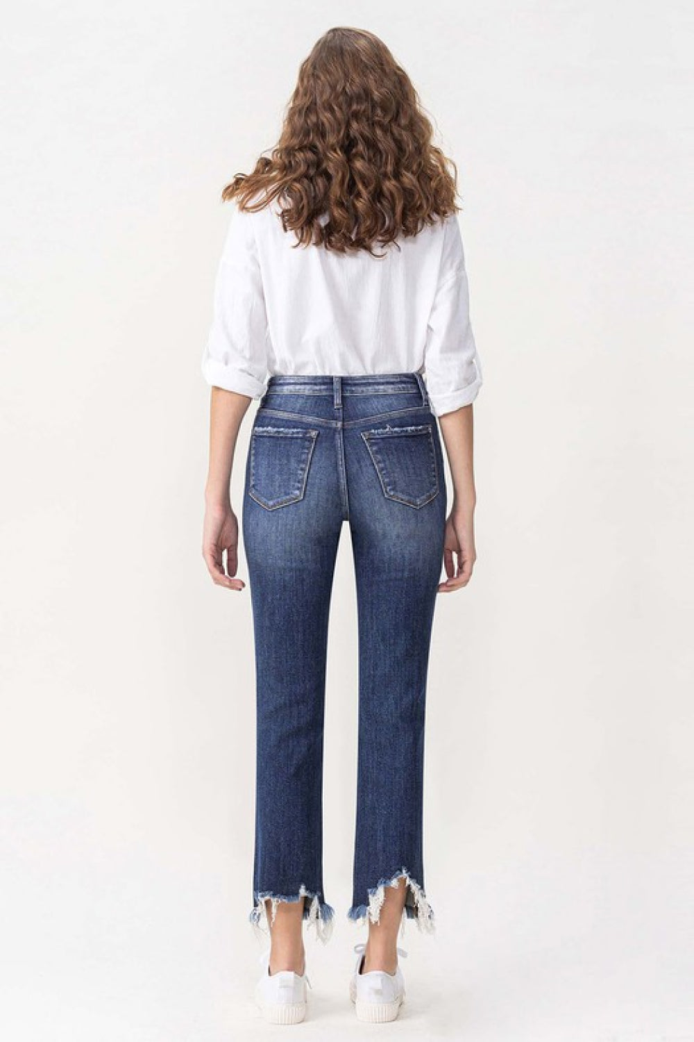 Lovervet | Jackie High Rise Crop Straight Leg Jeans