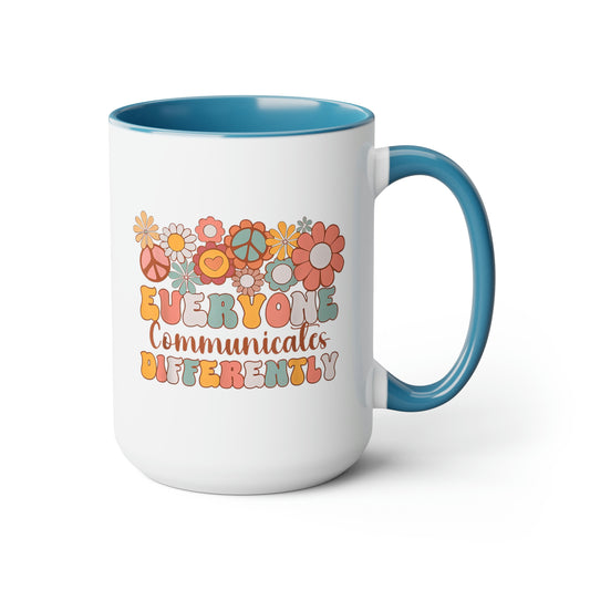 Mary + James | Groovy Everyone Communicates Mug