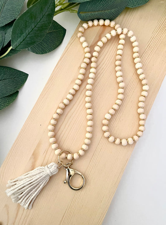 Mary + James | Beaded lanyard